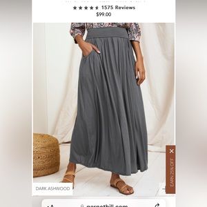 Garnet Hill maxi skirt size S
